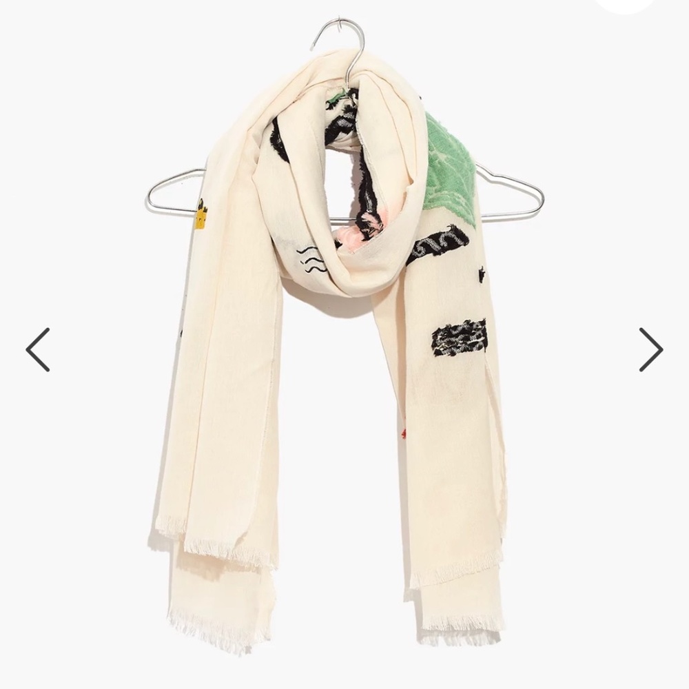 Madewell Subway Graffiti Map Scarf